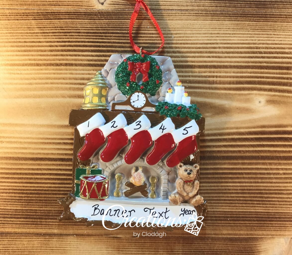 Fireplace Stockings 5 Personalised Christmas Ornament Creations by
