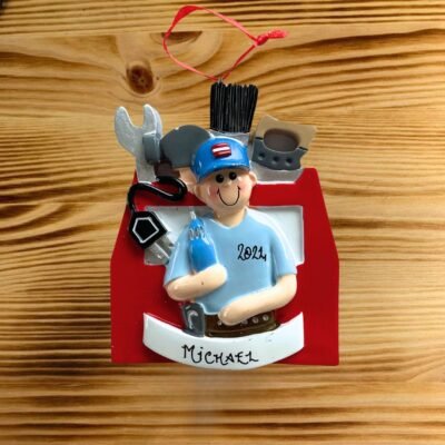 Handy Man Personalised Christmas Ornament